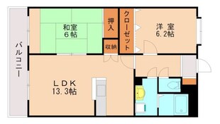 香椎駅 バス13分  みどりが丘団地入口下車：停歩2分 1階の物件間取画像